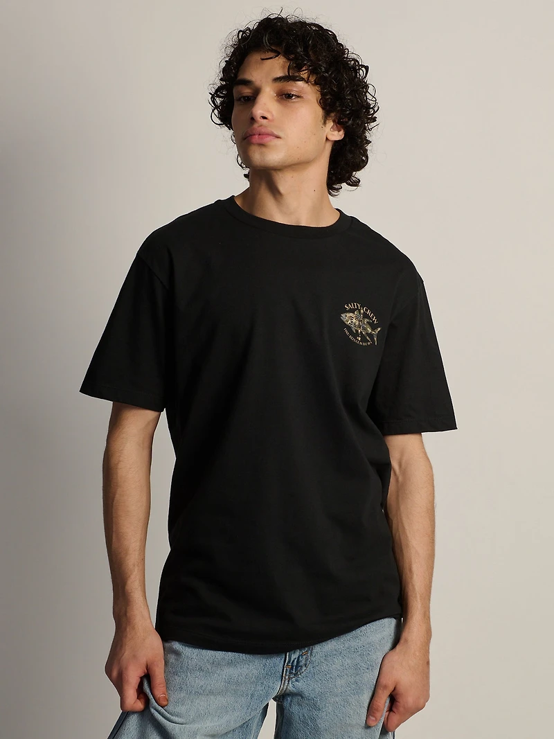 T-SHIRT SALTY CREW FISH CAMO