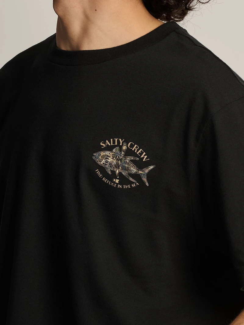 T-SHIRT SALTY CREW FISH CAMO