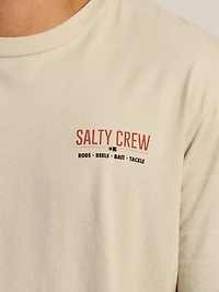 T-SHIRT SALTY CREW BASS SIGN - OS