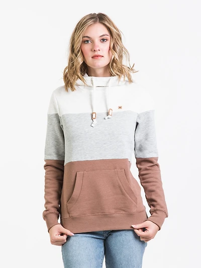 TENTREE TRI-BLOCKED BANSHEE CORK PATCH HOODIE - CLEARANCE