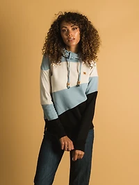 TENTREE ANGLE BLOCKED CORK HOODIE - CLEARANCE