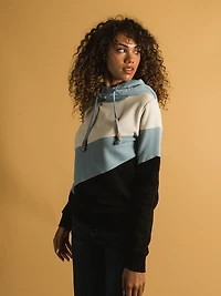 TENTREE ANGLE BLOCKED CORK HOODIE - CLEARANCE