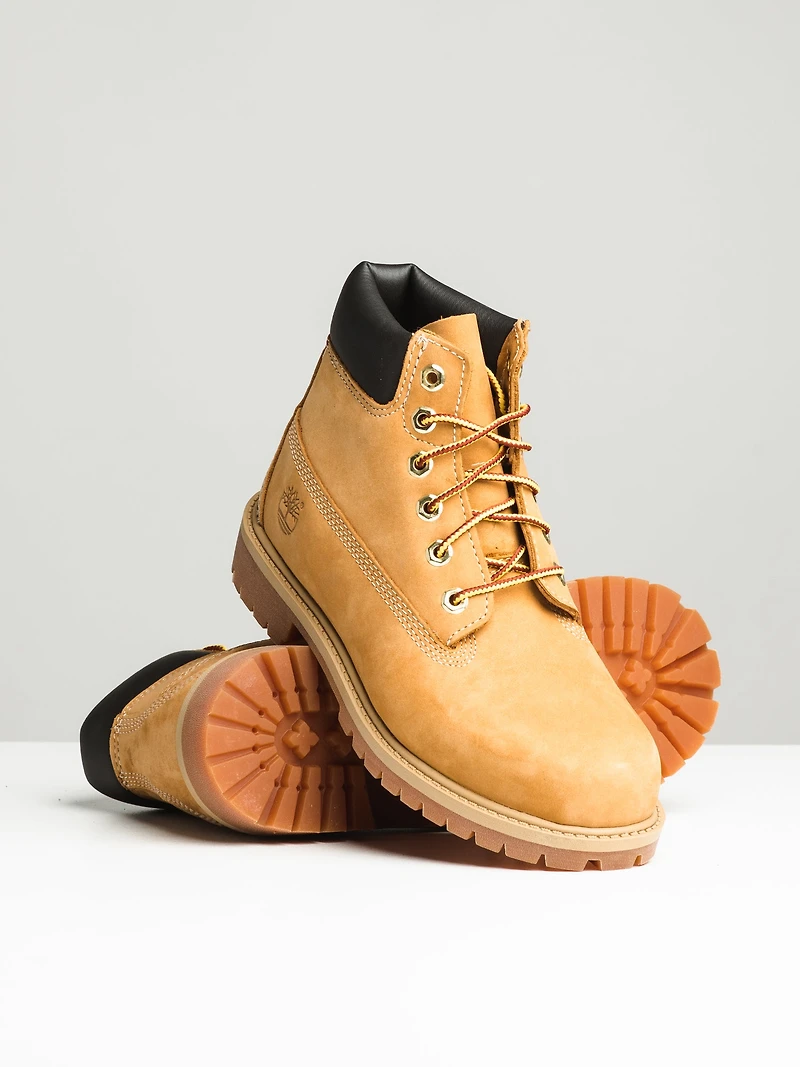 KIDS 6" PREM WP BOOT - WHEAT NBCK CLEARANCE