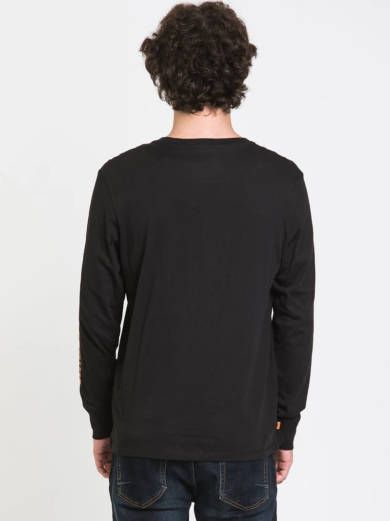 TIMBERLAND STACK LOGO LONG SLEEVE TEE - CLEARANCE
