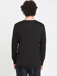 TIMBERLAND STACK LOGO LONG SLEEVE TEE - CLEARANCE