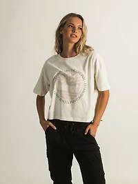 TIMBERLAND CROPPED LOGO T-SHIRT - CLEARANCE