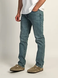 TAINTED SLIM FIT DENIM JEANS - MID WASH