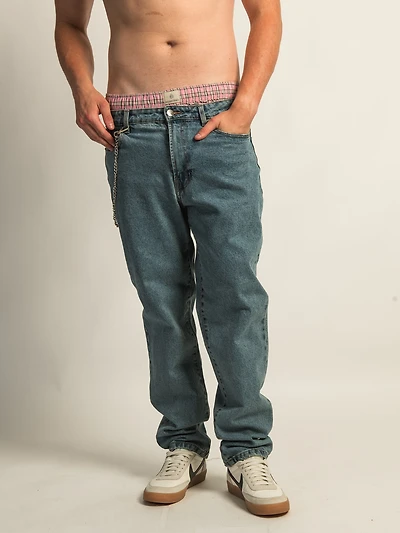 TAINTED LOOSE FIT DENIM - MID WASH