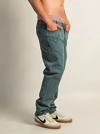 TAINTED LOOSE FIT DENIM - MID WASH