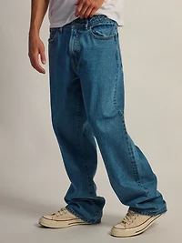 TAINTED BAGGY FIT DENIM - MID WASH