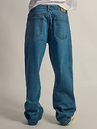 TAINTED BAGGY FIT DENIM - MID WASH