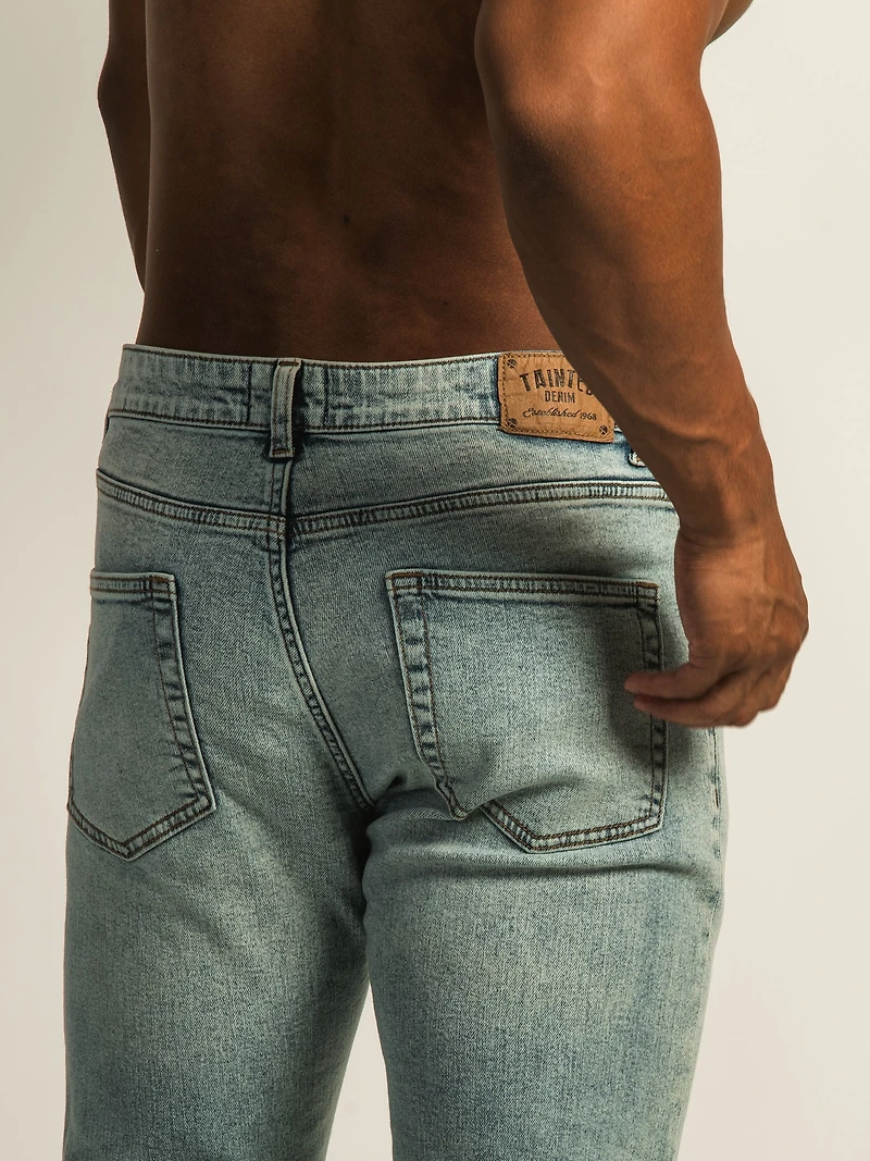 TAINTED ATHLETIC FIT DENIM - LIGHT WASH