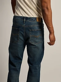 JEAN BOOT CUT TACHÉ - DÉLAVAGE FONCÉ