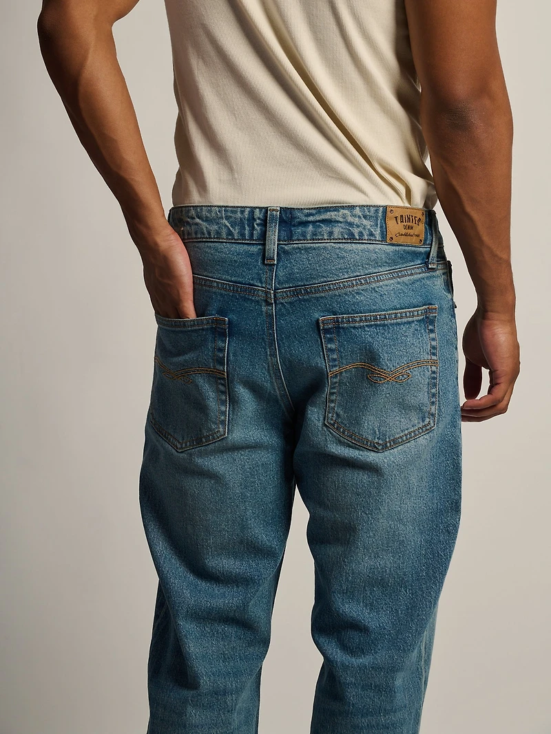JEAN COUPE BOOT TACHÉ - MIDWASH