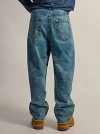 TAINTED BAGGY BARREL CARPENTER JEAN - DISTRESSED BLUE