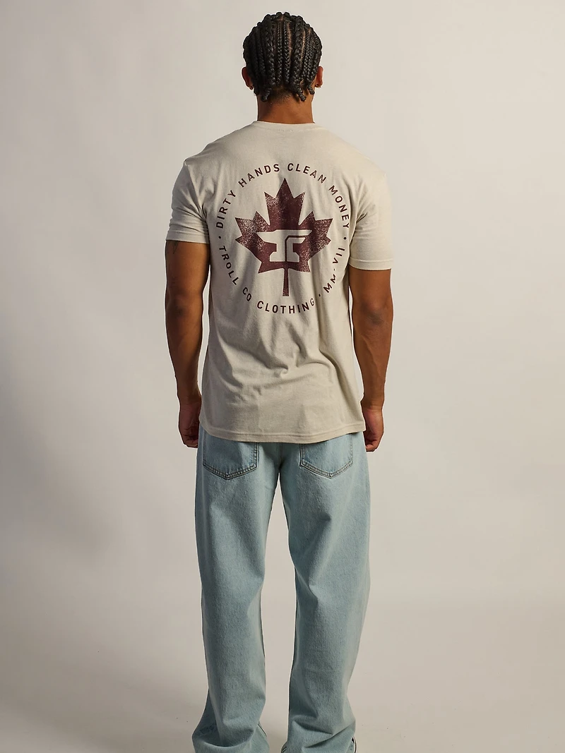 TROLL CO. DHCM ANVIL LEAF TEE - SAND