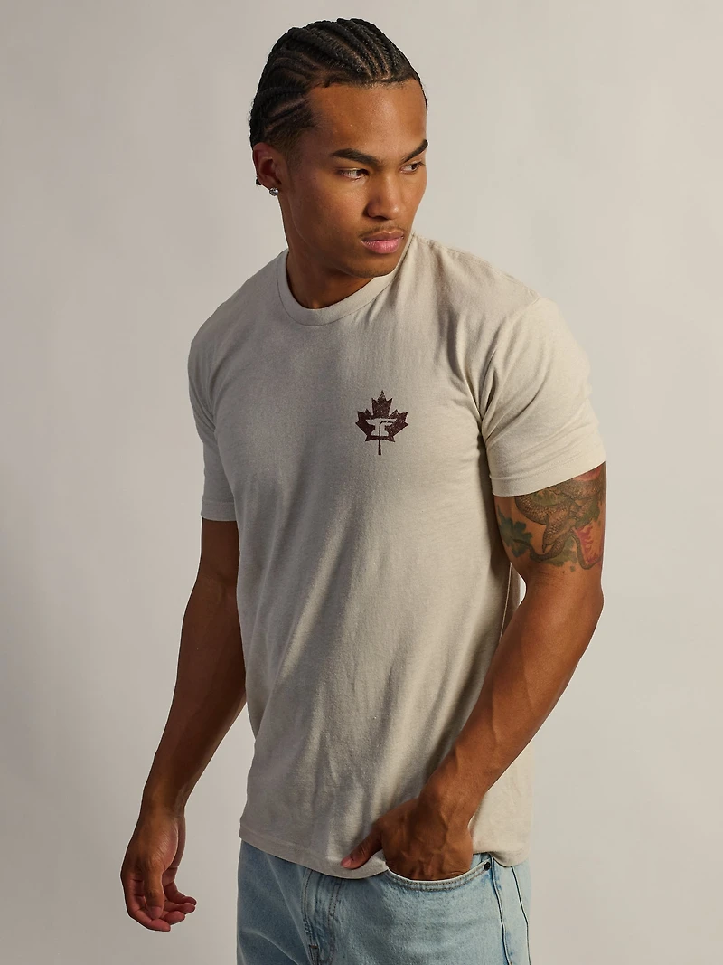 TROLL CO. DHCM ANVIL LEAF TEE - SABLE
