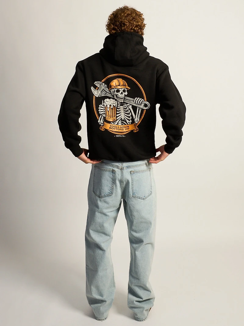 TROLL CO. TOOLS DOWN CHEERS PULLOVER HOODIE