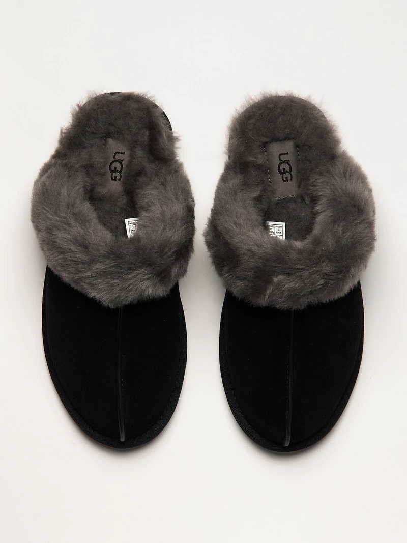 WOMENS UGG SCUFFETTE II SLIPPER - BLACK