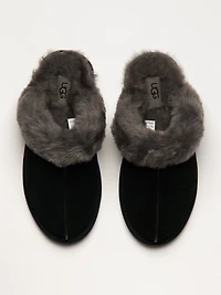 WOMENS UGG SCUFFETTE II SLIPPER - BLACK