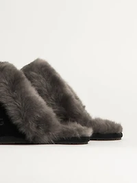 WOMENS UGG SCUFFETTE II SLIPPER - BLACK