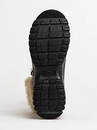 WOMENS UGG YOSE FLUFF BOOT - BROWN