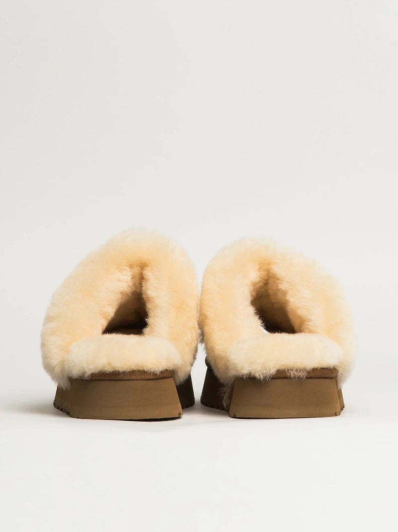 PANTOUFLE UGG DISQUETTE POUR FEMME - CHÂTAIGNE