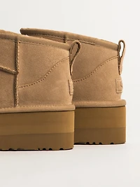 WOMENS UGG CLASSIC ULTRA MINI PLATFORM - SAND