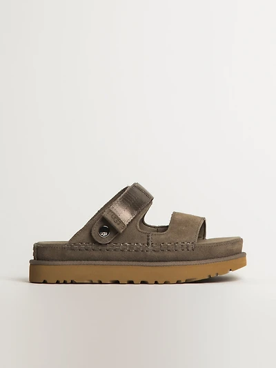 WOMENS UGG GOLDENSTAR ADJUSTABLE SLIDE - SMOKE PLUM