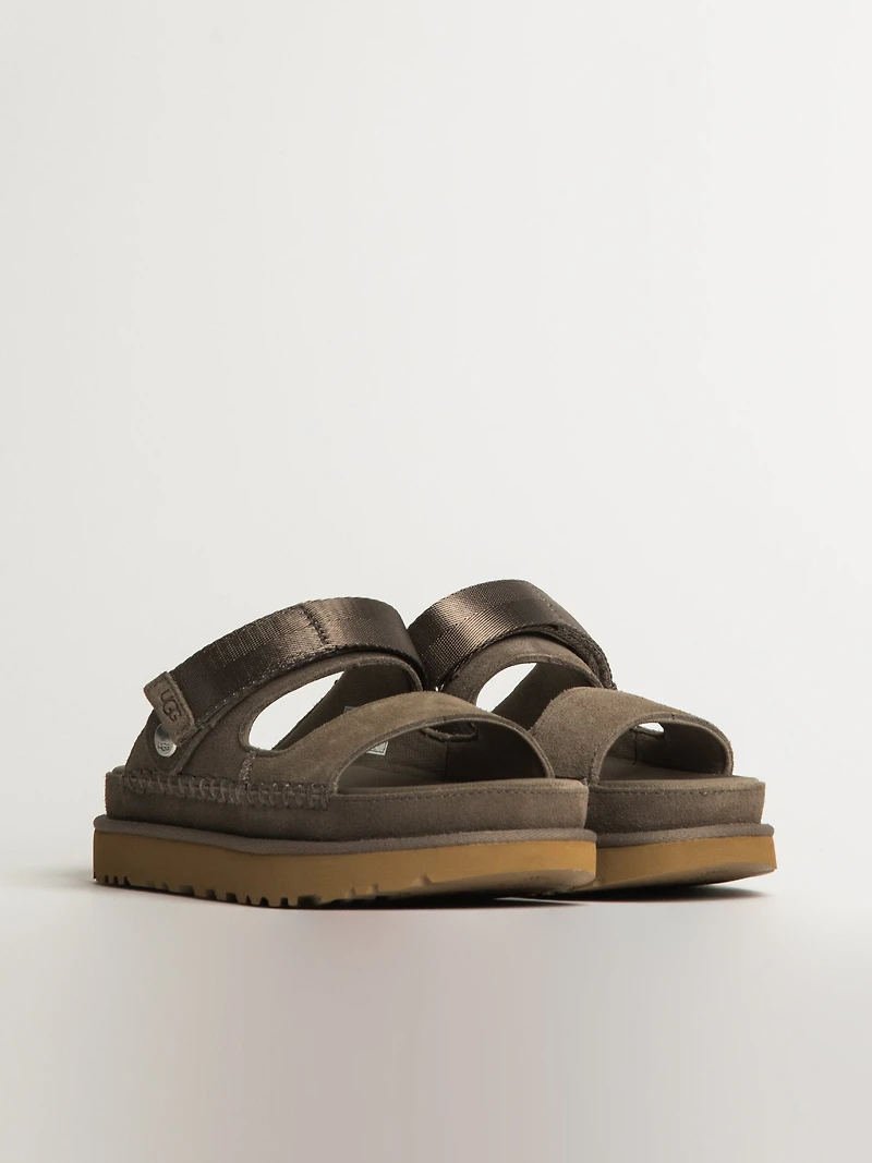 WOMENS UGG GOLDENSTAR ADJUSTABLE SLIDE - SMOKE PLUM