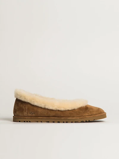 WOMENS UGG ZORA BALLET FLAT - CHESTNUT