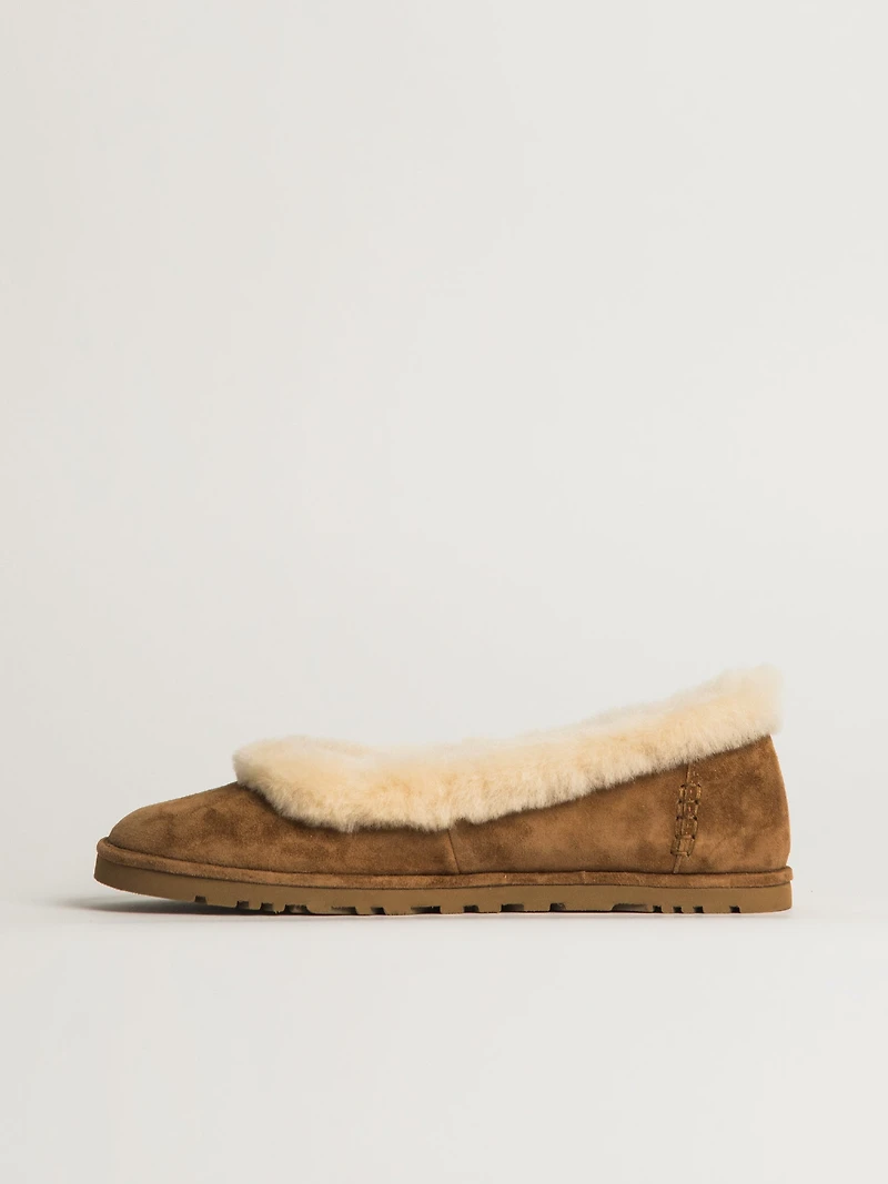 WOMENS UGG ZORA BALLET FLAT - CHESTNUT