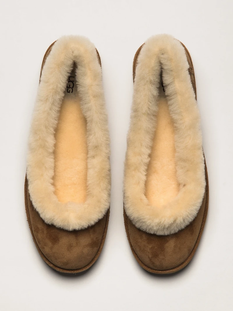 WOMENS UGG ZORA BALLET FLAT - CHESTNUT