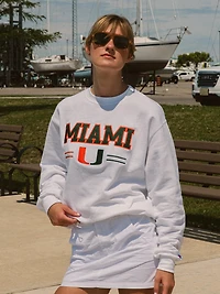 NCAA MIAMI U CREWNECK