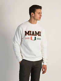NCAA MIAMI U CREWNECK