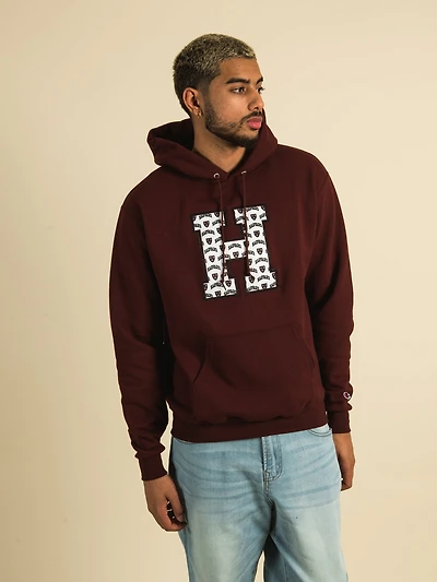 CHAMPION HARVARD ALL OVER PRINT PULLOVER HOODIE - CLEARANCE