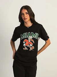NCAA MIAMI U MASCOT T-SHIRT