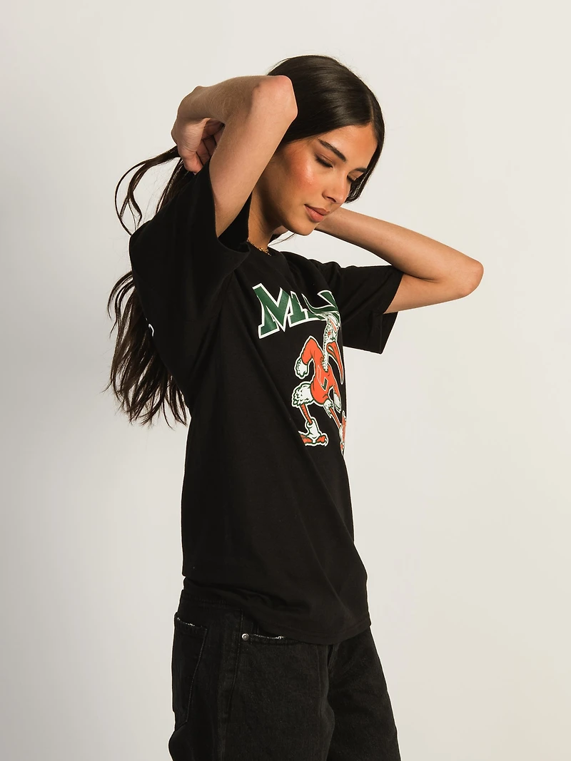 NCAA MIAMI U MASCOT T-SHIRT