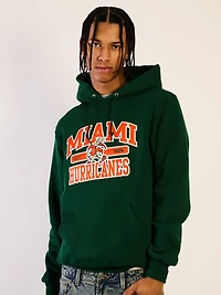 MIAMI HURRICANES PULLOVER HOODIE -FORET