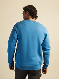NCAA UCLA SLEEVE EMBROIDERED CREW