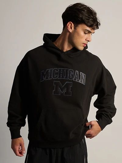 MICHIGAN TONAL PULLOVER HOODIE - NOIR