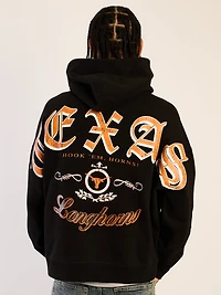 TEXAS SLEEVE TO PULLOVER HOODIE
