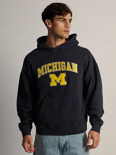MICHIGAN APLQ PULL HOODIE - MARIN