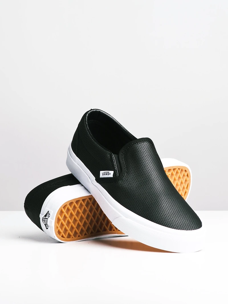 WOMENS VANS CLASSIC SLIP-ON CANVAS SHOES - CLEARANCE