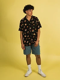 VANS STICKERS SHORT SLEEVE WOVEN - CLEARANCE