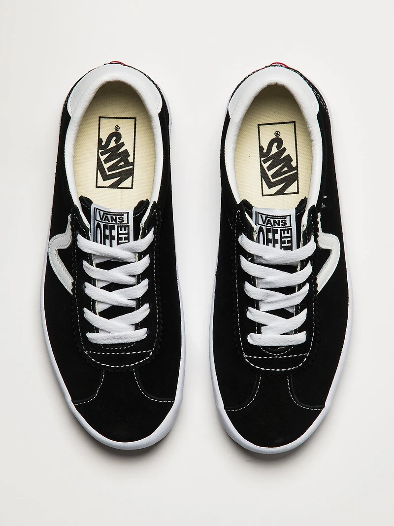 WOMENS VANS SPORT LO SNEAKER - BLACK/WHITE