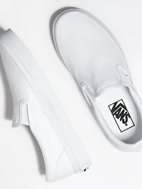 WOMENS VANS CLASSIC SLIP-ON TRUE WHITE CANVAS SHOES