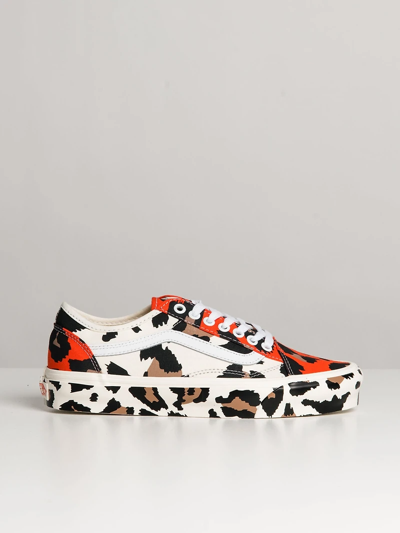 WOMENS VANS OLD SKOOL TAPERED ANIMAL ORANGE SUNRISE SNEAKER - CLEARANC