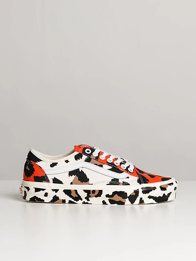WOMENS VANS OLD SKOOL TAPERED ANIMAL ORANGE SUNRISE SNEAKER - CLEARANC