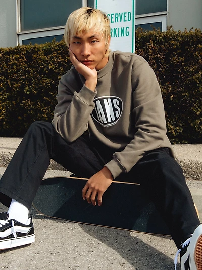 VANS SPRAY ON LOOSE CREWNECK